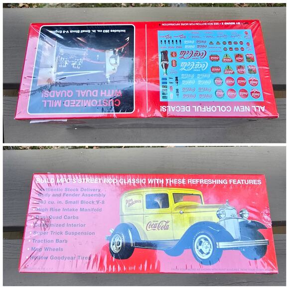 Coca-Cola Delivery Sedan '32 Ford Model Car Kit MPC 902/12 1/25 Scale Plastic - Picture 5 of 6